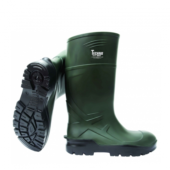 Goma PU Verde / Negro PU CI SRC - TECHNO BOOTS