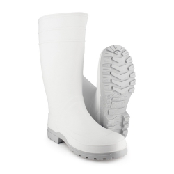 Bota Wellington PPLUS Blanco Tacón alto - NORA