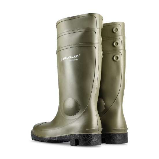 Bota Dunlop PVC Verde S5 Acero SRA - DUNLOP