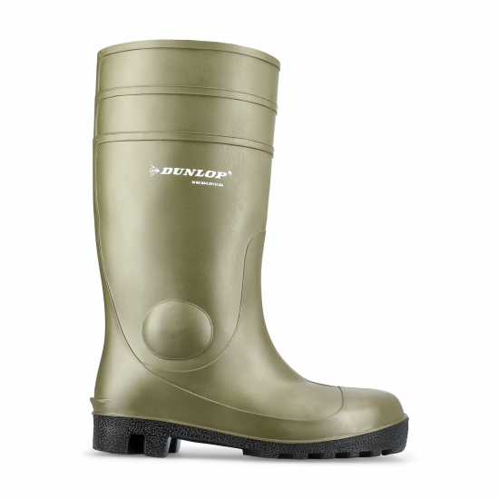 Bota Dunlop PVC Verde S5 Acero SRA - DUNLOP