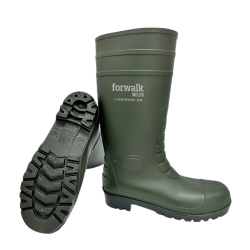 Bota Wellington de PVC / Nitrilo Verde S5 con puntera de Acero SR - FOR WALK