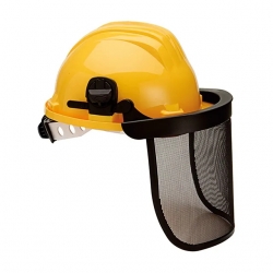 Casco De Polietileno Con Visera De Red - CLIMAX