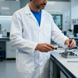 Bata Estándar Manga Larga 65% Poliéster / 35% Algodón 200G/M² - FOR WEAR