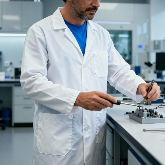 Bata Estándar Manga Larga 65% Poliéster / 35% Algodón 200G/M² - FOR WEAR