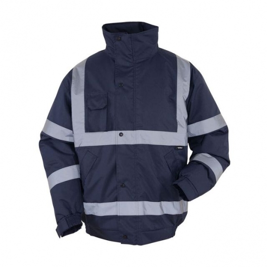 Chaqueta Impermeable Con Cintas Reflectantes - VIZWELL