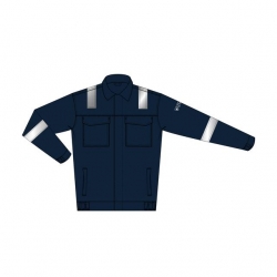 Chaqueta Ignífuga Y Antiestática Con Cintas Reflectantes 260G/M² - FOR WEAR