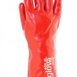Guante De PVC Rojo 35 Cm - GLOVA
