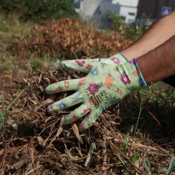 Guante De Poliéster Con Recubrimiento De Poliuretano Floreado - GLOVA