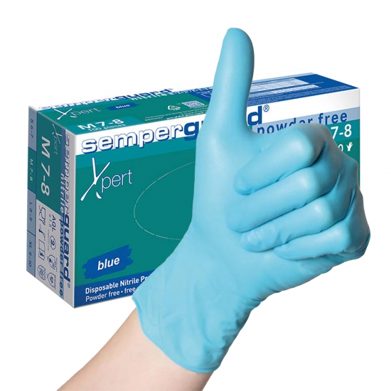 Caja 100 (S-L) 90 (Xl) Guantes De Nitrilo Sin Polvo - SEMPERGUARD