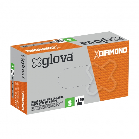 Caja 100 Guantes de Nitrilo XDiamond - GLOVA