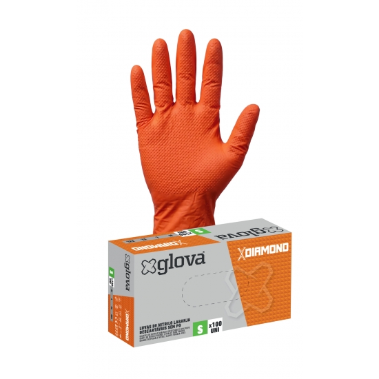 Caja 100 Guantes de Nitrilo XDiamond - GLOVA