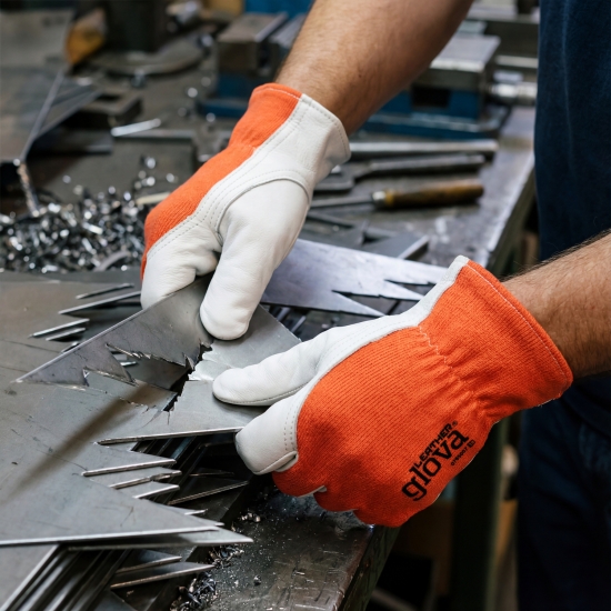 Guante De Algodón / Piel De Cabra - GLOVA