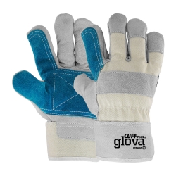 Guante Tipo Americano De Cuero De Vaca Con Refuerzo - GLOVA