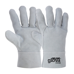 Guante Soldador De Cuero De Bovino Gris 27 Cm - GLOVA