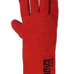 Guante Soldador Crute Rojo 35 Cm - GLOVA