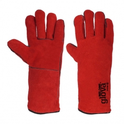Guante Soldador Crute Rojo 35 Cm - GLOVA