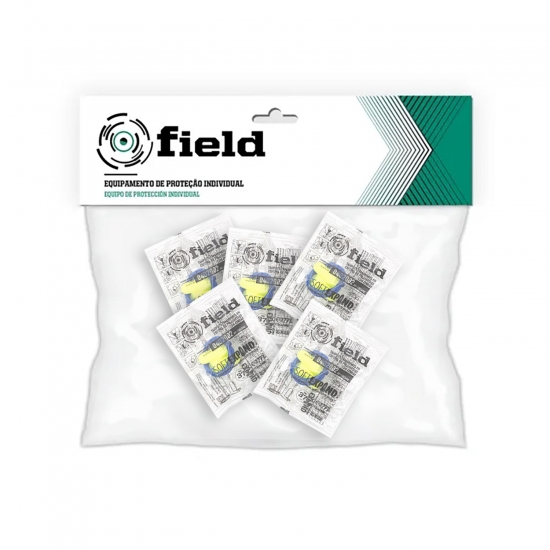 Blíster 5 Pares Tapones Desechables Snr 37 dB - FIELD