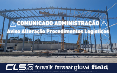 Aviso de cambio de procedimientos logísticos